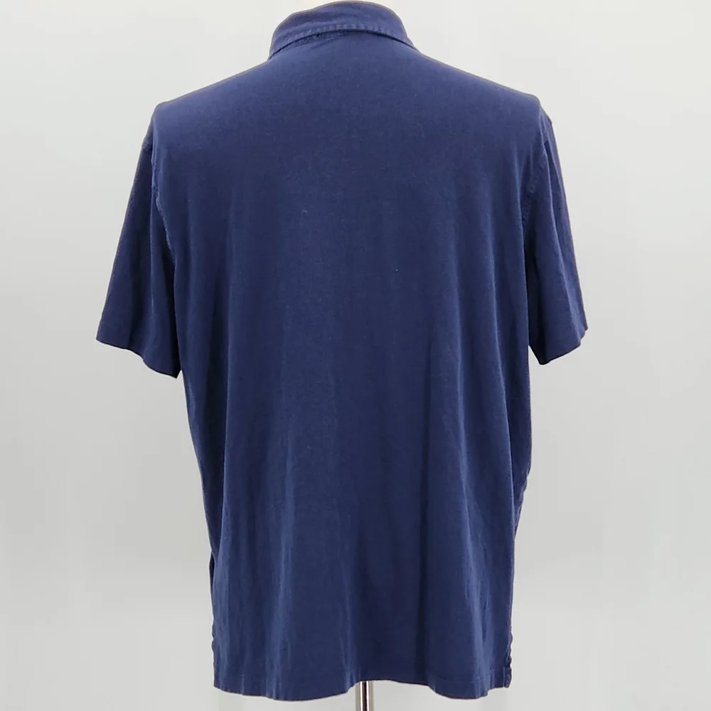 Polo Ralph Lauren Sailboat Pocket Polo Shirt Mens Large Navy Yacht Club USA